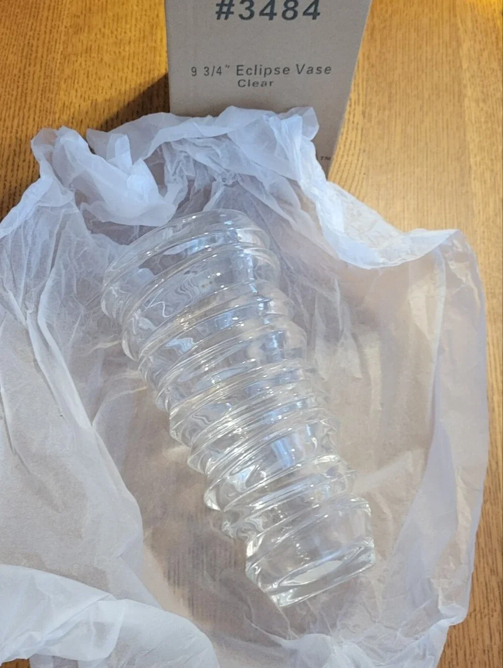Syndicate Crystal Eclipse Floral Vase - clear